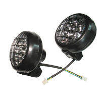 LED 2 X ไฟหน้าสำหรับ Yamaha Banshee 1987-2006เลนส์หลอดไฟ Grills Warrior 350