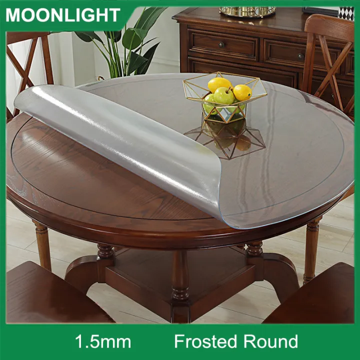 Thick Crystal Clear Table Protector, Clear Table Protector Round