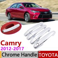 ☸♦◄ for Toyota Camry XV50 Daihatsu Altis Aurion 2012 2017 Chrome Door Handle Cover Car Accessories Stickers Trim Set 2014 2015 2016