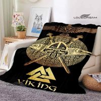 viking vegvisir shield printed blanket children warm beautiful flannel soft and comfortable blanket home travel birthday gift