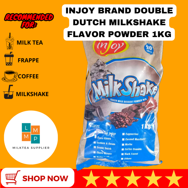 INJOY Double Dutch Milk Shake Instant Powder Milk Drink 1kg LMMP MILKTEA SUPPLIER PH Lazada PH