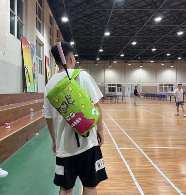 ✻﹍ Crayon Shin-chan Badminton Bag Student Children Cartoon Cute Backpack Light Waterproof Girls Backpack School Bag