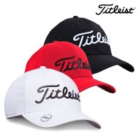 Titleist หมวกกอล์ฟผู้ชายและผู้หญิงของแท้มีหมวกเครื่องหมายหมวกกอล์ฟผ้าแห้งเร็วของแท้2023อเมริกา