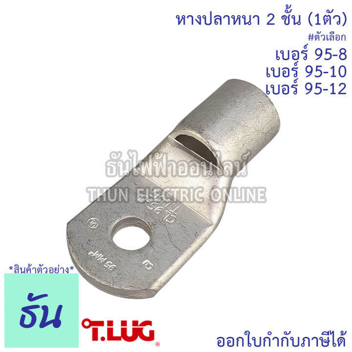 tlug-หางปลาสายไฟ-ทองแดง-เบอร์-95-8-95-10-95-12-1ตัว-หางปลา-หนา-2ชั้น-ทรงยุโรป-หางปลาหนาสองชั้น-หางปลากลม-ธันไฟฟ้า