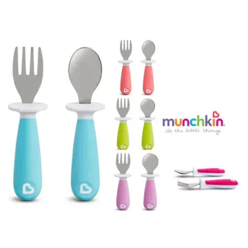 Munchkin Raise Toddler Fork & Spoon Set, 12 M+