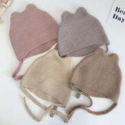 JIA M Unisex Nam Nữ Enfant Mũ Trẻ Em Mùa Thu Mũ Len Dệt Kim Dễ Thương Ấm