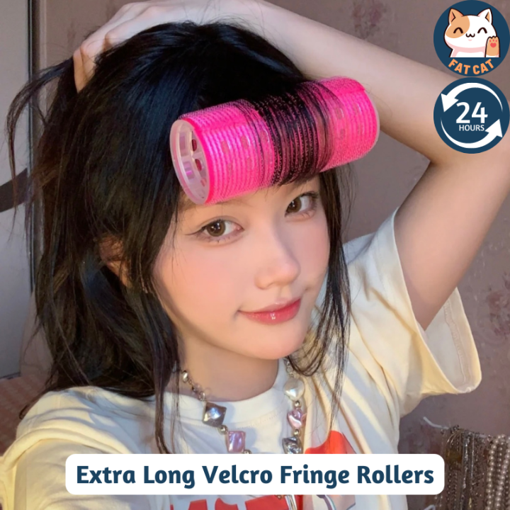 [SG Stock] Extra Long Velcro Fringe Roller Air Bangs Hair Rollers