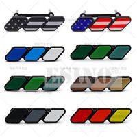 ❖▨㍿ 3D ABS Colorful Nationa Flag Front Grill Badge Emblem Car Pickup 4 x 4 Offroad Decorative Badge For Toyota 4runner Tacoma