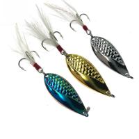 Fishing Lures Mamba Viper Feather Three-hook Sequined Metal Makou Wholesale Fishing Accessories Luya Fake Bait 2.5g/7g Luya BaitLures Baits