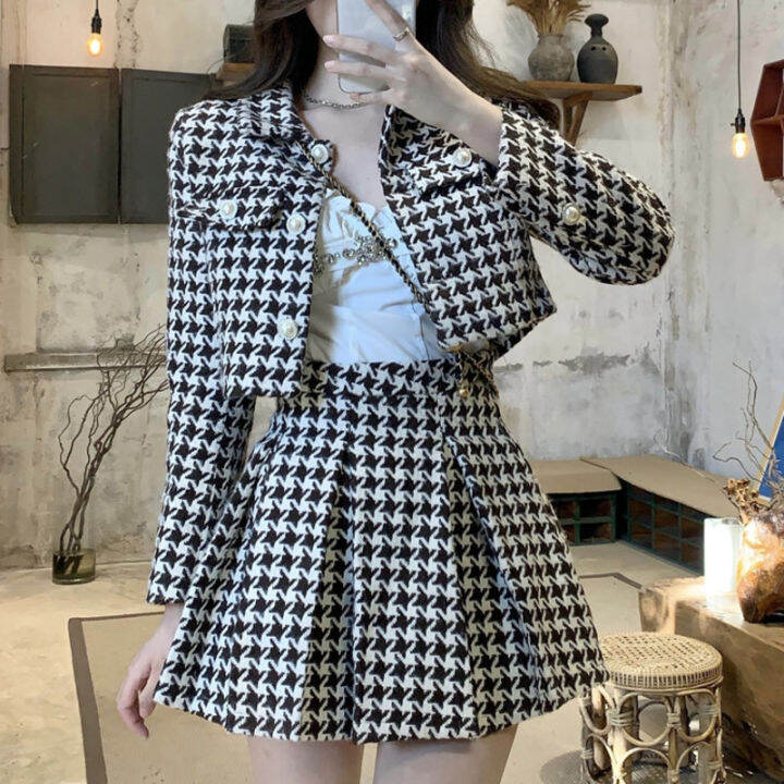 vintage-tweed-two-piece-set-women-crop-top-woolen-short-jacket-coat-mini-skirts-sets-sweet-2-piece-suits-2022-autumn-fashion