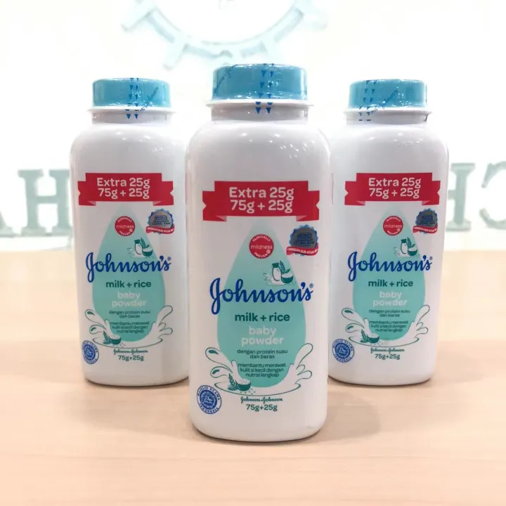 Johnsons Milk Rice Baby Powder Phan 75gr Lazada