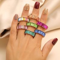 NSGRES ง่าย บุคลิกภาพ ของขวัญ อารมณ์ โลหะ สาว แหวนสไตล์เกาหลี แหวนนิ้วหลากสี เครื่องประดับแฟชั่น แหวนพลอยประจำเดือนเกิด