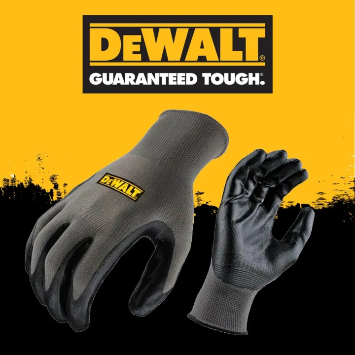 ถุงมือ DeWalt DPG73 Ultradex Smooth Nitrile Grip Gloves [ ส่งจากไทย