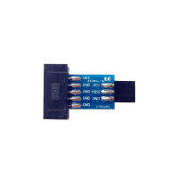 10Pin 6PiN แปลงบอร์ดตัวแปลงอินเทอร์เฟซ10พินเป็น6ขาสำหรับ AVRISP USBASP STK500 AVR Arduino ISP