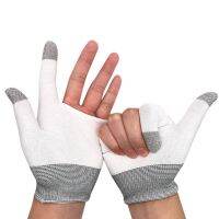 1pair Gloves Anti Sweat BreathableTouch Finger For Highly Sensitive Nano Silver Fiber Material Palm Non Slip Design Support 2022