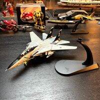 F-14B เครื่องบินผสมสำหรับแมวตัวผู้เครื่องบินขับไล่โลหะสำเร็จรูปโมเดลปีกแปรผันพร้อมตัวยึดกระเป๋ามีที่ชาร์จในตัวตัดแต่งชุดก่อสร้างเครื่องบิน