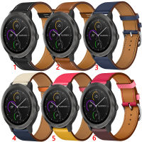 สายหนังทดแทน 20 มม. สำหรับ Garmin vivomove HR / vivoactive 3 เพลง / Forerunner 55 158 245 645 / Venu / Venu SQ / Venu SQ 2 / Venu SQ Music / Venu 2 Plus Smart Watch Strap