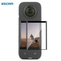 ESCAM SUNNYLIFE IST-BHM498 1ชิ้นฟิล์มหน้าจอกล้องสำหรับ Insta360 X3, HD ล้างป้องกันรอยขีดข่วนการออกแบบโค้งเต็มครอบคลุมกระจกนิรภัยป้องกันหน้าจอ