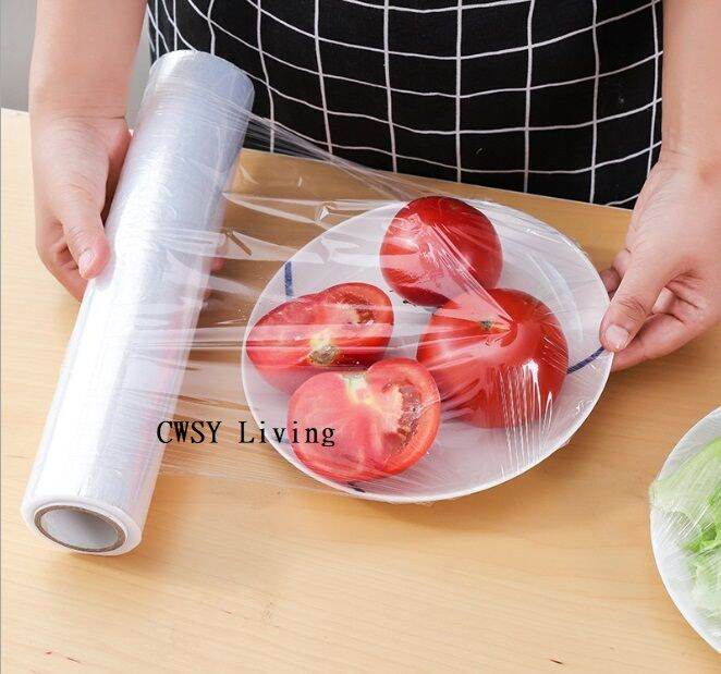 Food Fruit Plastic Wrap Microwave Heating PE Cling Wrap | Lazada