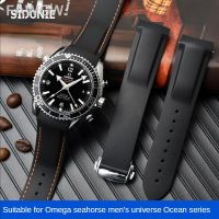 Tali Jam Tangan Silikon กีฬา Omega 007ซีรีย์ AT150ของผู้ชายชุดกีฬายางสำหรับ Seiko 20 22มม.