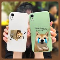 Simplicity Skin feel silicone Phone Case For iphone XR Solid color Back Cover Liquid silicone shell protective case