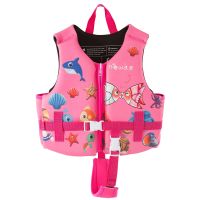 Childrens swimming life jacket cute cartoon buoyancy vest for beginners swimming auxiliary floating vest neoprene life jacket  Life Jackets