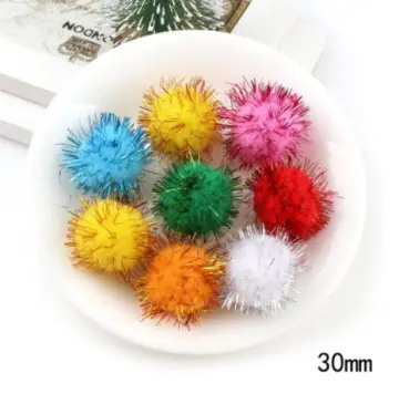 8/10/15/ 20/25/30mm Fluffy Soft Pompom Plush Pom Poms Ball Macaron Pompones  DIY