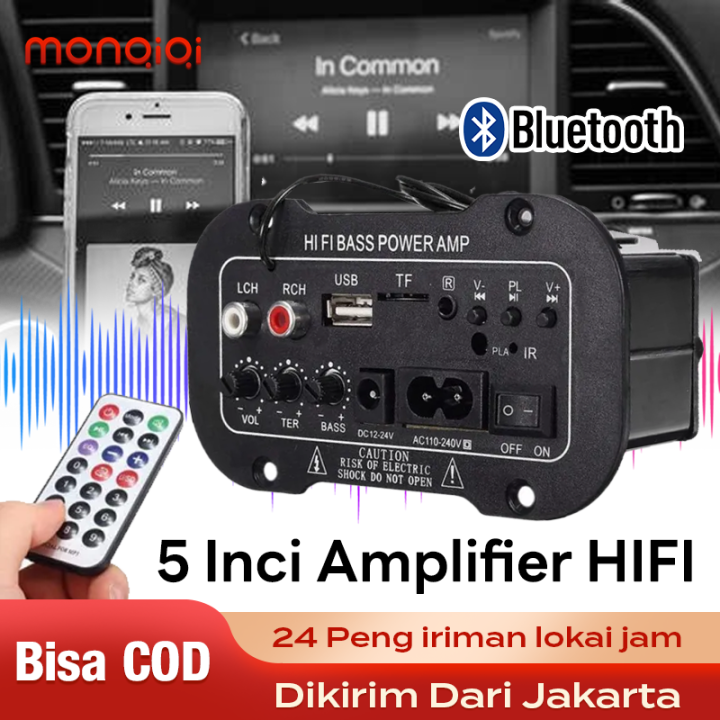 Monqiqi 5inci Speaker Amplifier Papan Diy Digital Stereo Amplifier Auto