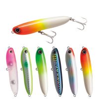 TOWER มีประโยชน์ กลางแจ้ง เหยื่อปลอม เหยื่อลอยน้ำ ตกปลาในฤดูหนาว Minnow Lures เบ็ดตกปลา ล่อหล่อยาว ล่อดินสอ