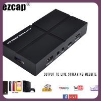 Ezcap U3 1080P 60 AV HDMI ไปยัง USB 3.0วิดีโอการ์ดบันทึกโทรศัพท์พีซีอุปกรณ์การสตรีมสดไมโครโฟนในระบบเสียงออก