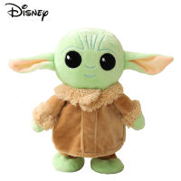 S Tar W Ars เด็ก Yoda ไฟฟ้ายัดของเล่นเด็กการ์ตูนเขย่าหัวเดินเรียนรู้ที่จะพูดคุยหมอนรูปน่ารักของขวัญสำหรับเด็ก