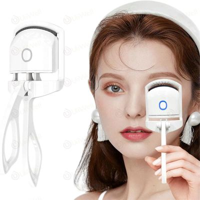 ที่ดัดขนตา ขนตา electric eyelash curler ที่ดัดขนตาไฟฟ้า เครื่องดัดขนตาแบบอุ่น ชาร์จไฟได้อุปกรณ์แต่งหน้าเสริมสวยขนตาติดทนนานอุปกรณ์ยกขนต สีชมพู