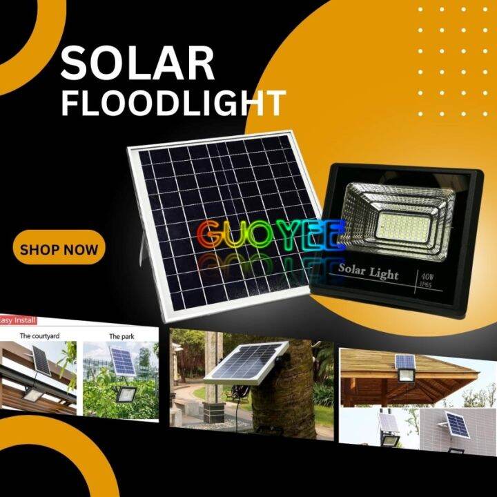 Complete Solar Floodlight 40w / Flood lights 40watts for street lights