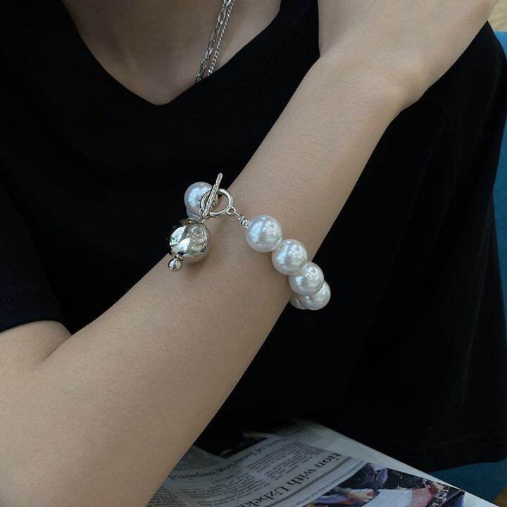 cod-baroque-t-shaped-buckle-pearl-necklace-ins-style-simple-temperament-fashion-bracelet-personality-trendy-design-sense-wholesale