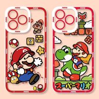 The Super Marios Bros Clear TPU Case for iPhone 14 Pro Max 13 12 Mini 11 Pro XR XS X 8 7 6 6S Plus SE 2020 Soft Silicone Cover  Screen Protectors