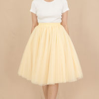 LARLA ✿ SK01YW กระโปรงสุ่ม กระโปรงเจ้าสาว Tutu Skirt สีเหลือง