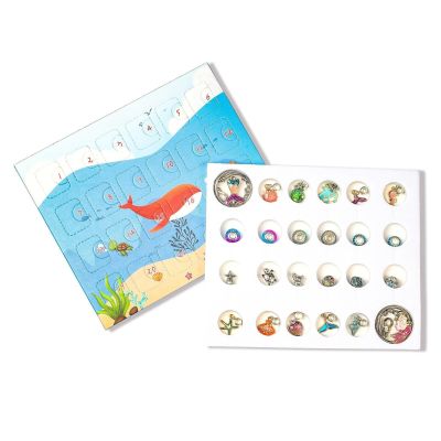 European and American New Year Countdown Children 39;s Gift Box Set Underwater World Animal Cartoon Pendant Bracelet Blind Box