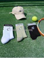 ☑✽ LYQTTG music original qing ting antibacterial deodorizes tennis sports socks breathable absorbent non-slip socks towels bottom suspension men and women