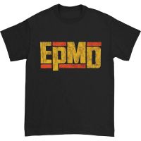 เสื้อยืดแฟชั่นพิมพ์ลายโลโก้ Epmd สีดํา  OYKL