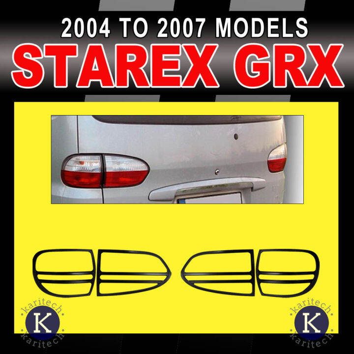 Black Tail Light Cover for Starex 2004 2005 2006 2007 GRX Lazada PH