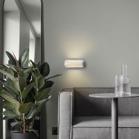 Aisilan Minimalist Bedside Wall Light Warm White Light Wall Lamp LED Lights Sconce Lamp On The Wall Home Decor Lamp Bedroom