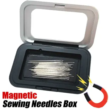 Magnetic Sewing Needles Holder Black Rectangle Sewing Needle Storage Case  Buttons Pins Storage Box for Sewing Tool Accessories - AliExpress