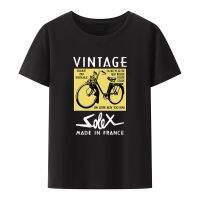 Camiseta con estampado de moda Vintage Solex hecho en Francia, Hip-hop, ocio fresco, divertido, Top corto suelto, Y2k, patrón de tendencia gótica, regalo novedoso