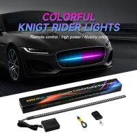 56CM 12V RGB Car Led Strobe Scanner Strip Knight Rider Light High Power Colorful Remote Control Lamp Atmosphere Decorative Light LED Strip Lighting