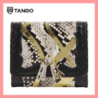 TANGO WALLET กระเป๋าสตางค์แฟชั่นสตรีรุ่น ORDER1 หนังงูแท้พิมพ์ลาย