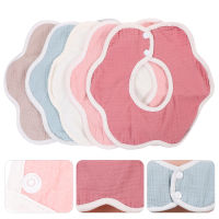 Zecetim 5pcs bhibs bibs ผ้าใบผ้ากันเปื้อนเด็กผ้ากันเปื้อนที่หมุนได้ของทารก