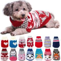 Warm Dog Clothes for Small Medium Dogs Knitted Cat Sweater Pet Clothing for Chihuahua Bulldogs Puppy Costume Coat Winter