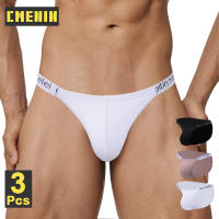 CMENIN 3Pcs Fashion Cotton Jockstrap Underwear Man Brief Low Waist Slip Sexy Mens Panties Briefs Men Underpants CK11 olj