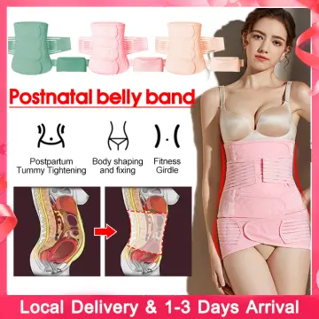 Maternity Support Belt Breathable Pregnancy Belly Band Abdominal Binder  Adjustable Back/Pelvic Support- L 