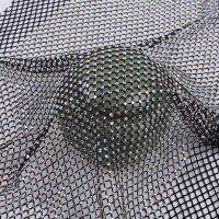 Rhinestones Mesh applique trim Fabric with rhinestones Crystal Sewing Trimming Strass Crystal tape Net for diy Dress garment